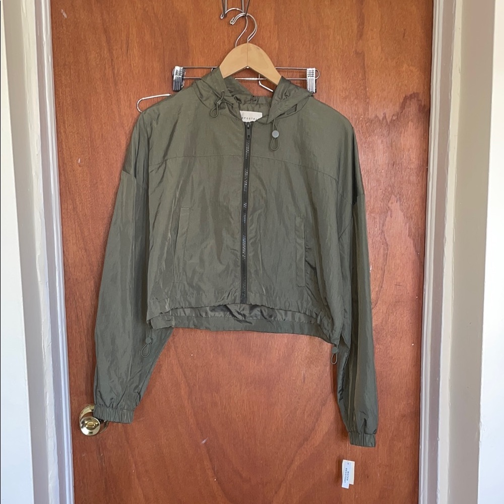 Aeropostale’s Women’s Cropped Windbreaker Rain Jacket